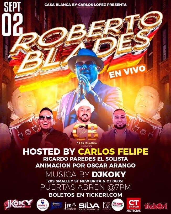 Event - ROBERTO BLADES EN CONCIERTO ! NEW BRITAIN CONNECTICUT - New Britain, Connecticut - September 2, 2022 | concert tickets