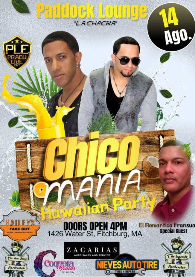 Event - CHICOMANIA " HAWAIIAN PARTY " ! FITCHBURG MASSACHUSETTS - Fitchburg, Massachusetts - August 14, 2022 | concert tickets