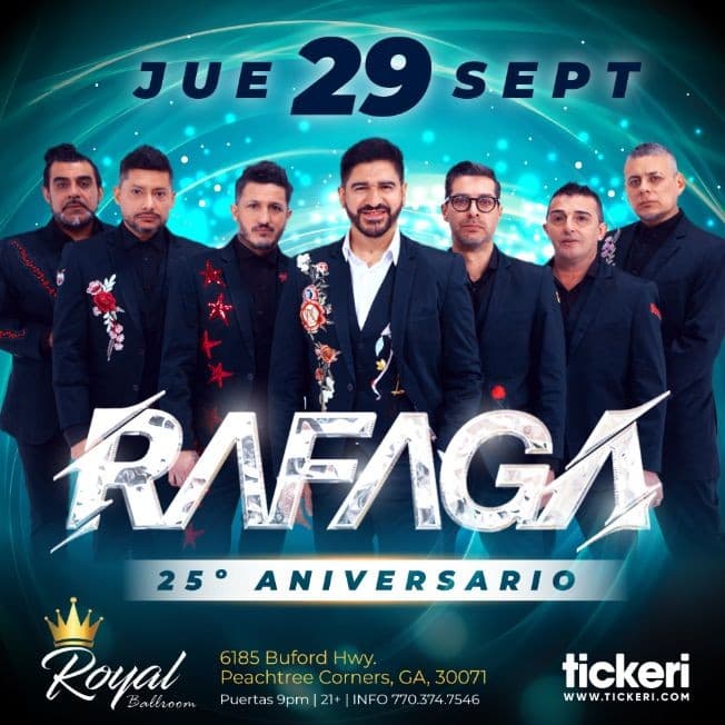 Event - RAFAGA EN ATLANTA - Norcross, Georgia - September 29, 2022 | concert tickets