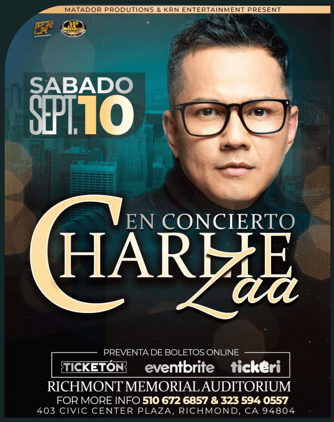 Event - CHARLIE ZAA EN CONCIERTO ! RICHMOND CALIFORNIA - Richmond, California - 10 de septiembre de 2022 | concert tickets