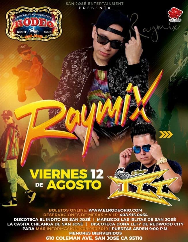Event - RAYMIX Y GRUPO ICC EN VIVO ! SAN JOSE CALIFORNIA - San Jose, California - August 12, 2022 | concert tickets