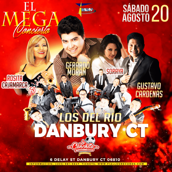 Event - DANBURI CELEBRA LAS FIESTAS PATRIAS! LLEGA MEGA CONCIERTO DE ECUADOR - Danbury, Connecticut - August 20, 2022 | concert tickets