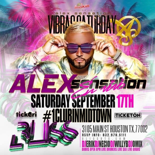 Event - ALEX SENSATION EN VIVO ! HOUSTON TEXAS - Houston, Texas - September 17, 2022 | concert tickets