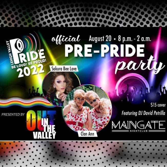 Event - Official Lehigh Valley Pre-Pride Party - Allentown, Pennsylvania - August 20, 2022 | concert tickets