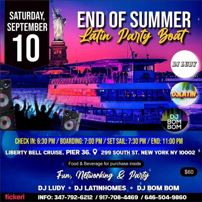 Event - END OF SUMMER PARTY - New York, New York - September 10, 2022 | concert tickets