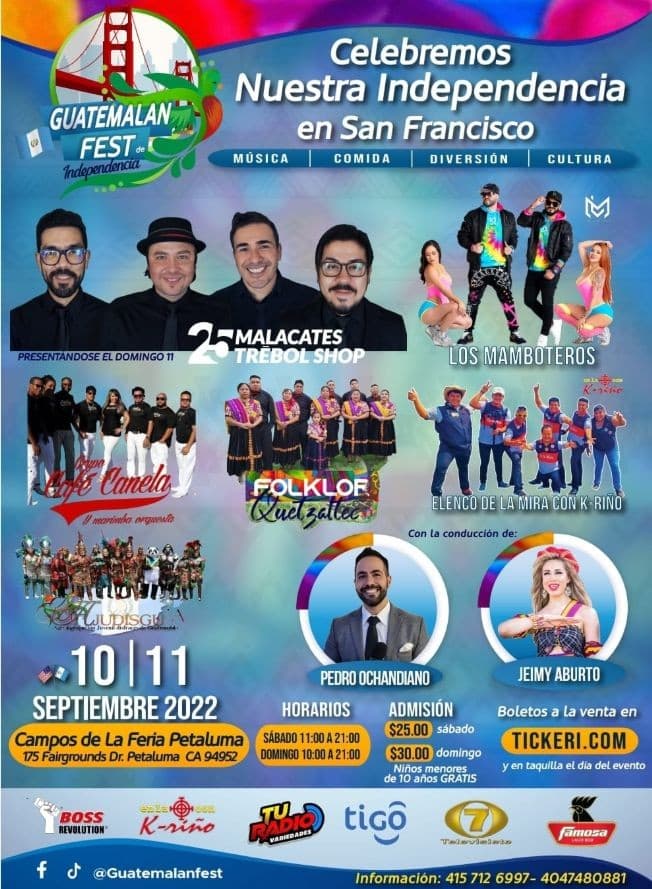 Event - GUATEMALA FEST " INDEPENDENCIA " PETALUMA CALIFORNIA - Petaluma, California - September 11, 2022 | concert tickets