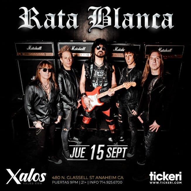 Event - RATA BLANCA EN ANAHEIM - Anaheim, California - September 15, 2022 | concert tickets
