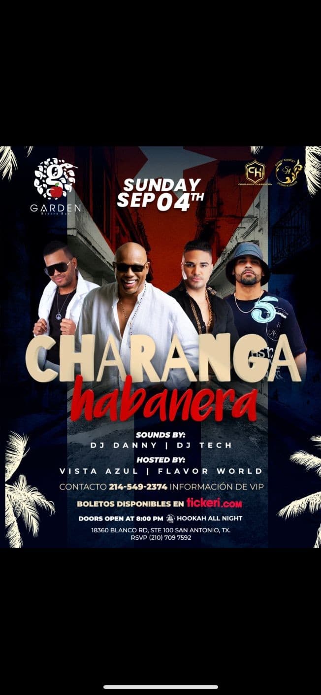 Event - Charanga habanera - San Antonio, Texas - September 4, 2022 | concert tickets