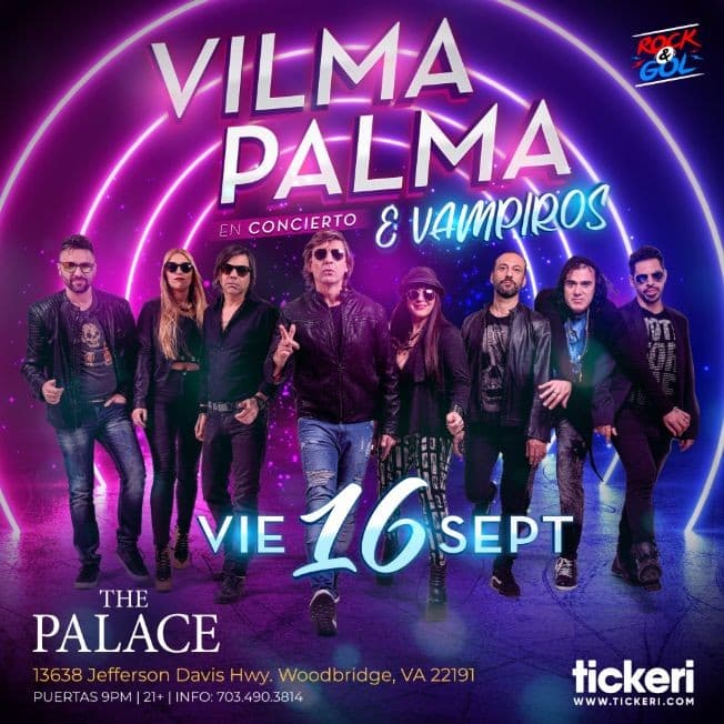 Event - VILMA PALMA E VAMPIROS EN VIRGINIA - Woodbridge, Virginia - September 16, 2022 | concert tickets