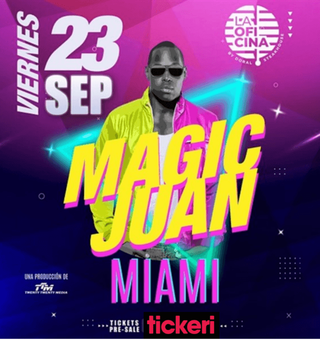 Event - Magic Juan en la Oficina - Miami, FL. - Miami, Florida - September 23, 2022 | concert tickets