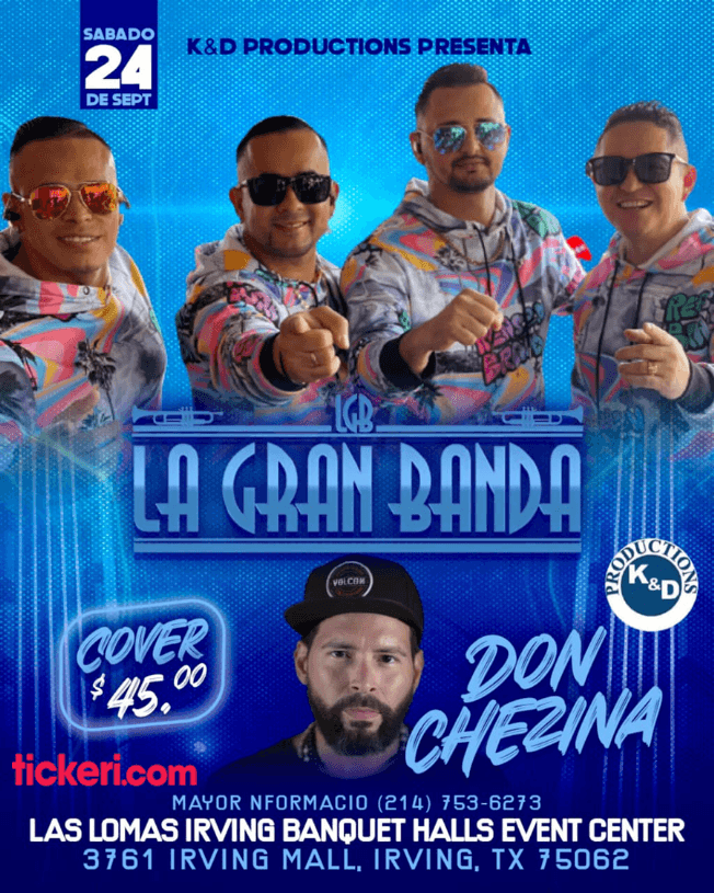 Event - LGB LA GRAN BANDA EN CONCIERTO ! IRVING TEXAS - Irving, Texas - September 24, 2022 | concert tickets