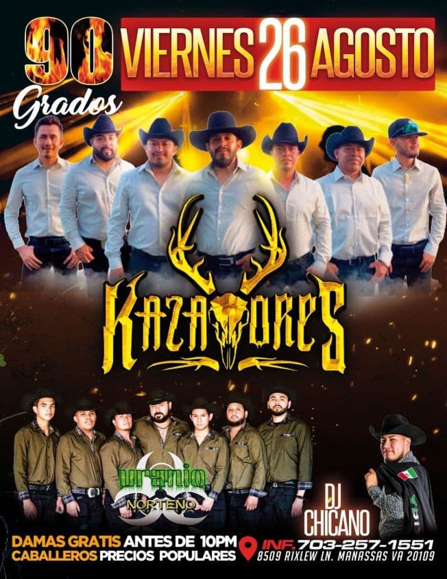 Event - KAZADORES EN CONCIERTO ! MANASSAS VIRGINIA - Manassas, Virginia - August 26, 2022 | concert tickets
