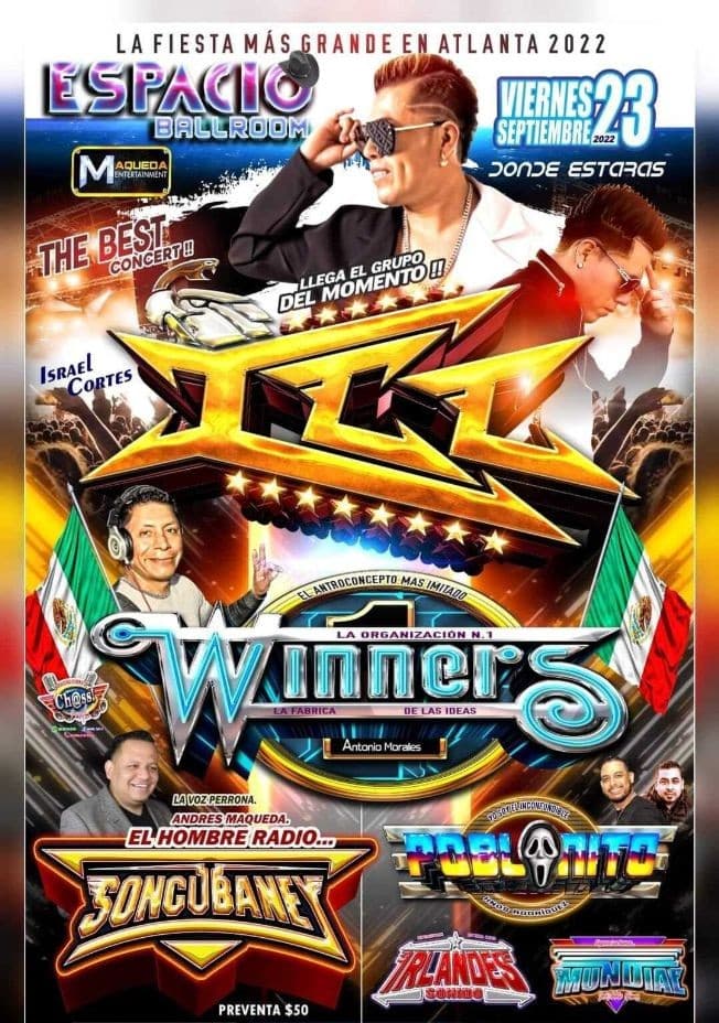 Event - ICC , WINNERS , SON CUBANEY EN VIVO ! NORCROSS GEORGIA - Norcross, Georgia - September 23, 2022 | concert tickets