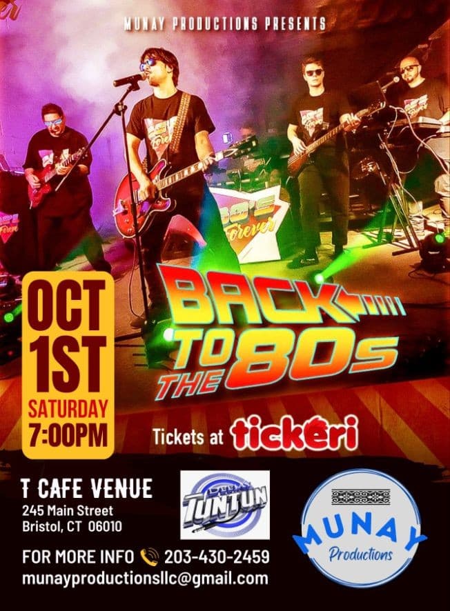 Event - BACK TO THE 80s - Bristol, Connecticut - October 1, 2022 | concert tickets