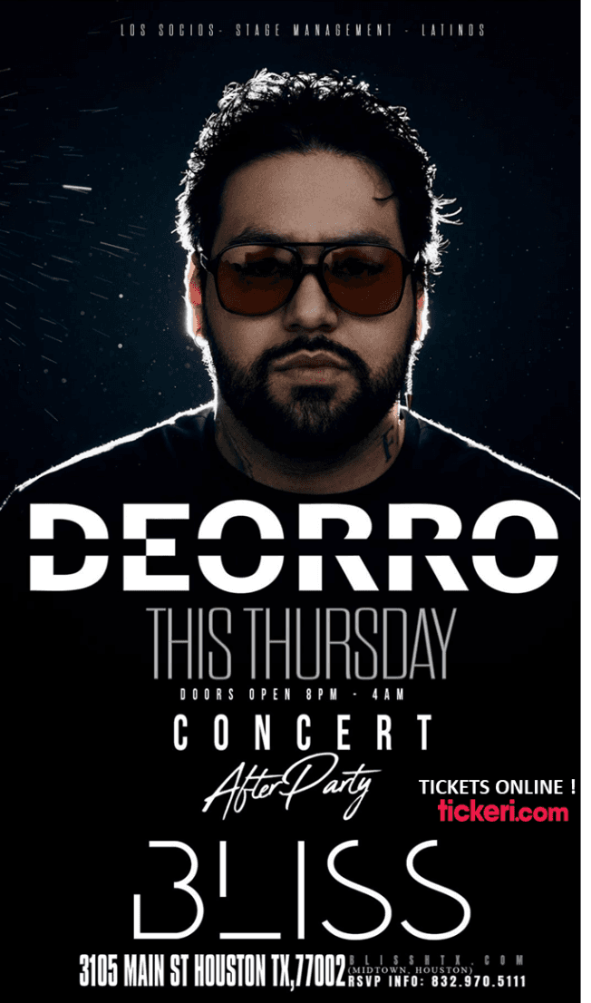 Event - DEORRO  THIS THURSDAY ! HOUSTON TEXAS - Houston, Texas - September 1, 2022 | concert tickets