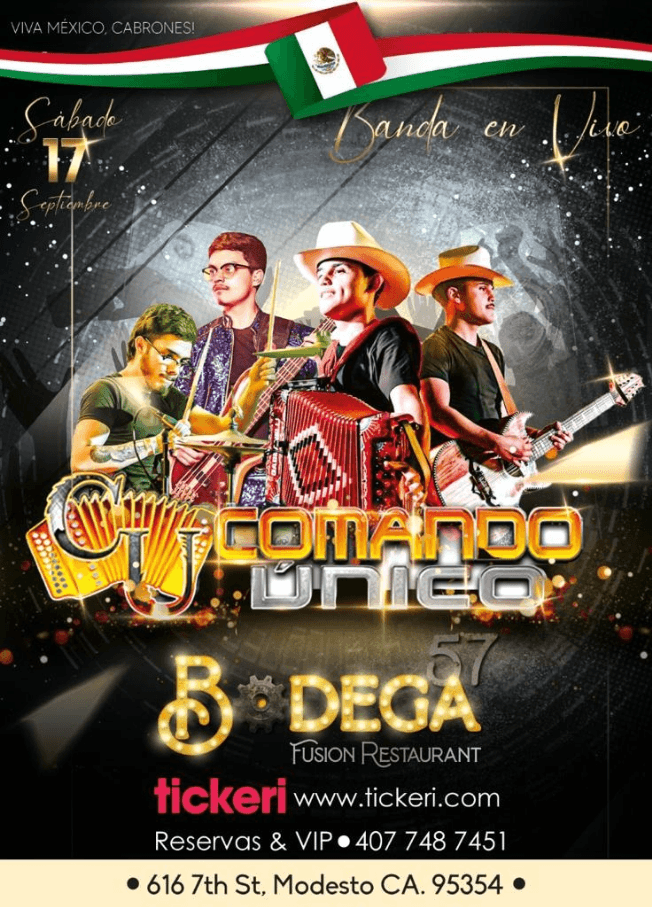 Event - COMANDO UNICO EN CONCIERTO ! MODESTO CALIFORNIA - Modesto, California - September 17, 2022 | concert tickets
