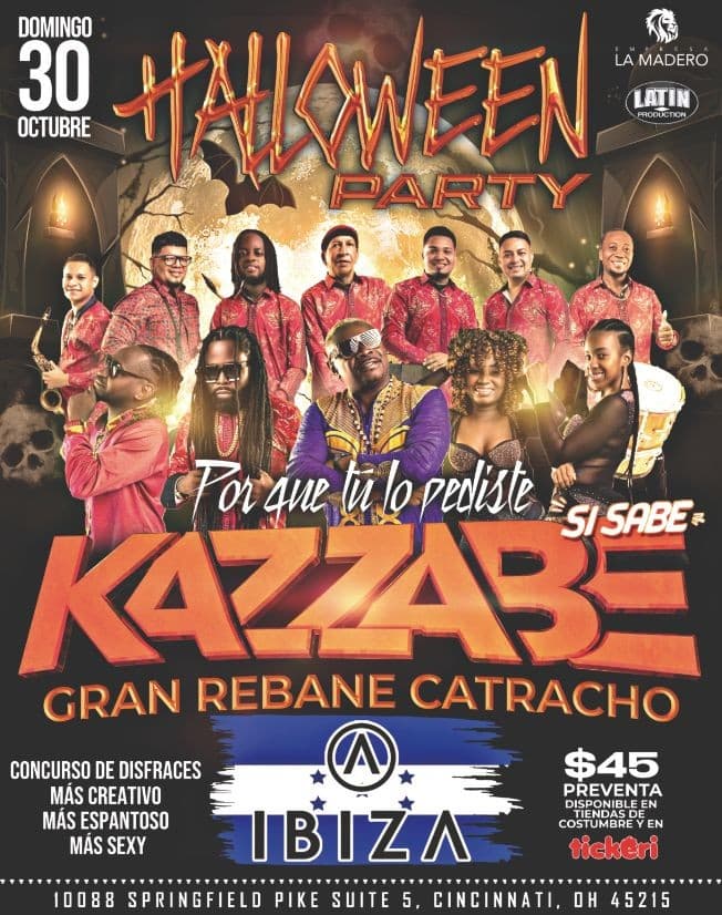 Event - KAZZABE GRAN REBANE CATRACHO - CINCINNAT, Ohio - October 30, 2022 | concert tickets