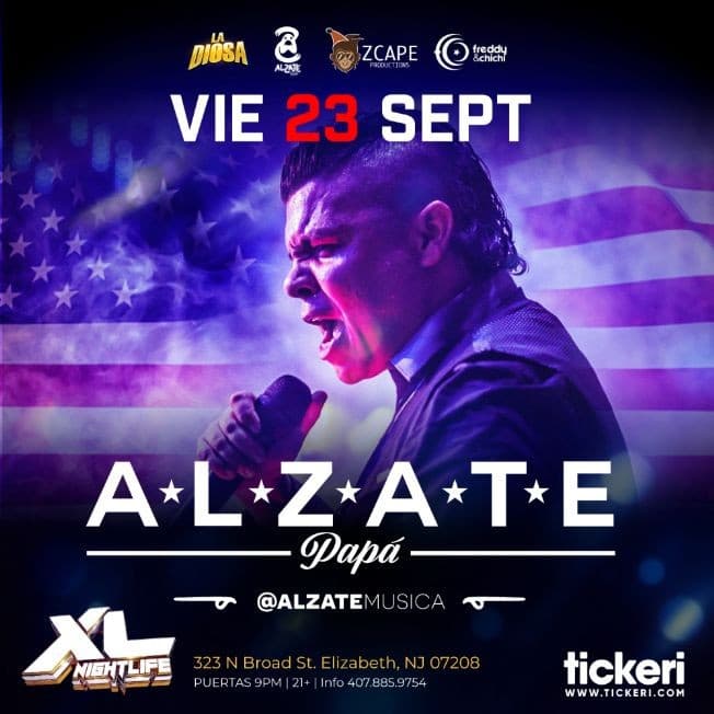 Event - ALZATE EN CONCIERTO ! ELIZABETH NEW JERSEY - Elizabeth, New Jersey - September 23, 2022 | concert tickets