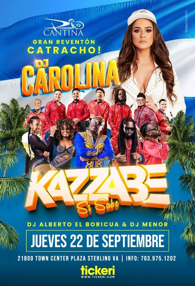 Event - DJ CAROLINA  Y KAZZABE SI SABE  EN VIVO ! STERLING VIRGINIA - Sterling, Virginia - September 22, 2022 | concert tickets