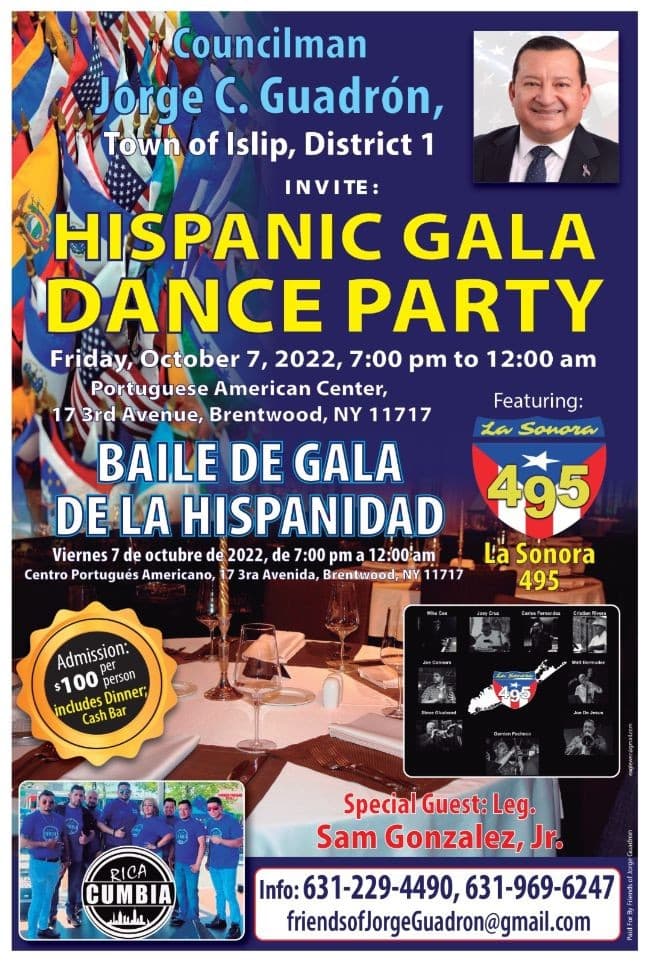 Event - Hispanic Heritage Celebration Dance Party 2022 - Brentwood, New York - October 7, 2022 | concert tickets