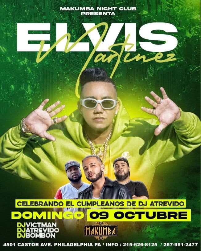 Event - ELVIS MARTINEZ EN CONCIERTO ! PHILADELPHIA PENNSYLVANIA - Philadelphia, Pennsylvania - 9 de octubre de 2022 | concert tickets
