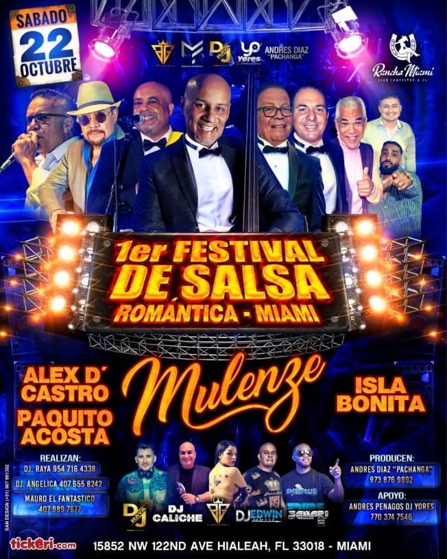 Event - MULENZE EN CONCIERTO ! HIALEAH FLORIDA - Hialeah, Florida - October 22, 2022 | concert tickets