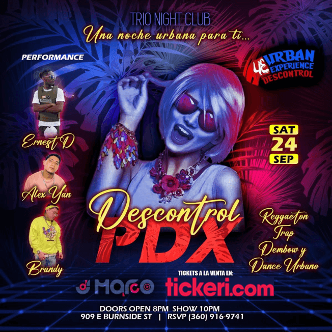 Event - UNA NOCHE URBANA PARA TI EN PORTLAND OREGON - Portland, Oregon - September 24, 2022 | concert tickets