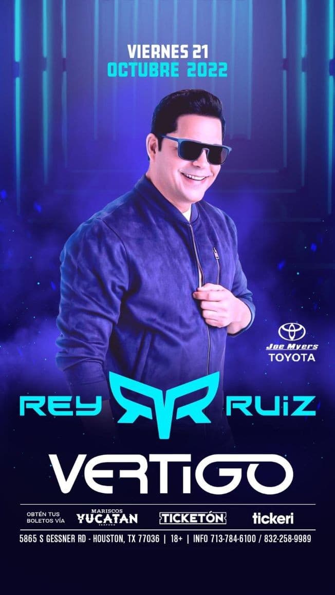 Event - Rey Ruiz en concierto!!Canceled!!! - Houston, Texas - October 21, 2022 | concert tickets