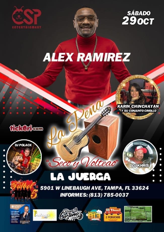 Event - LA PEÑA SECO Y VOLTEAO LA JUERGA EN TAMPA - Tampa, Florida - 29 de octubre de 2022 | concert tickets