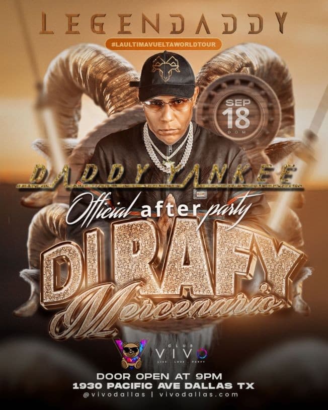 Event - DADDY YANKEE OFFICIAL AFTER PARTY DALLAS - Dallas, Texas - September 18, 2022 | concert tickets