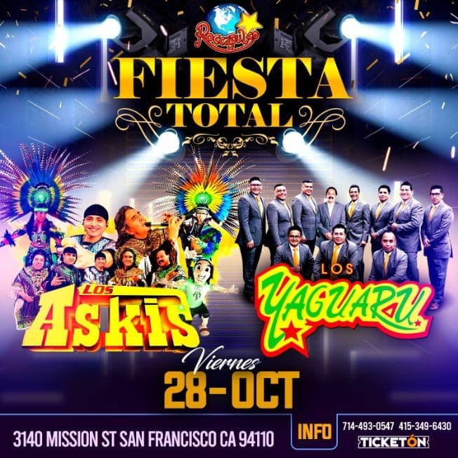 Event - LOS YAGUARU , LOS ASKIS EN VIVO ! SAN FRANCISCO CALIFORNIA - San Francisco, California - October 28, 2022 | concert tickets