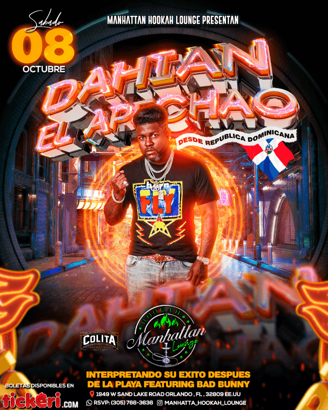 Event - DAHIAN EL APECHAO EN VIVO - Orlando, Florida - October 8, 2022 | concert tickets