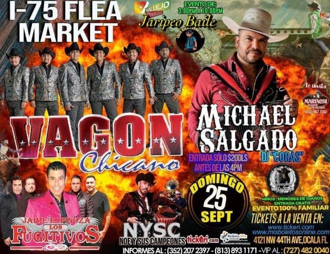 Event - VAGON CHICANO , MICHAEL SALGADO , JAIME ESPINOZA LOS FUGITIVOS  EN VIVO ! OCALA FLORIDA - Ocala, Florida - September 25, 2022 | concert tickets