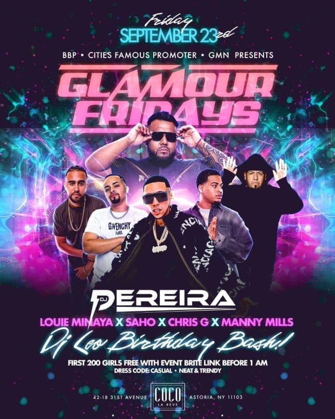 Event - Glamour Fridays At Coco La Reve - Astoria, New York - September 23, 2022 | concert tickets