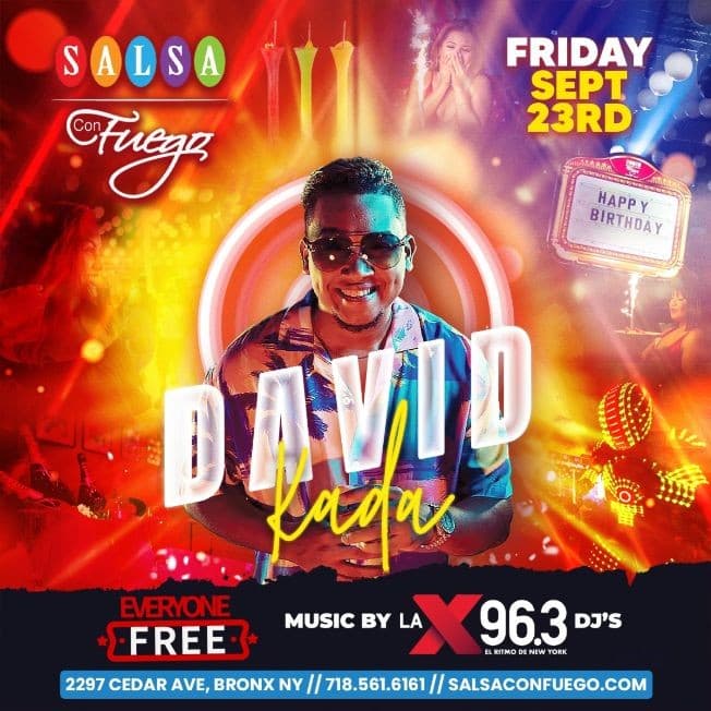 Event - David Kada at Salsa Con Fuego - Bronx, New York - September 23, 2022 | concert tickets