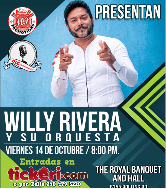 Event - WILLY RIVERA Y SU ORQUESTA EN CONCIERTO! WEST SPRINGFIELD VIRGINIA - West Springfield, Virginia - October 14, 2022 | concert tickets