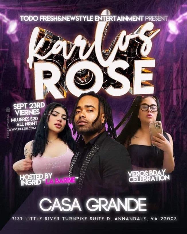 Event - KARLOS ROSE EN CONCIERTO ! ANNANDALE VIRGINIA - Annandale, Virginia - September 23, 2022 | concert tickets