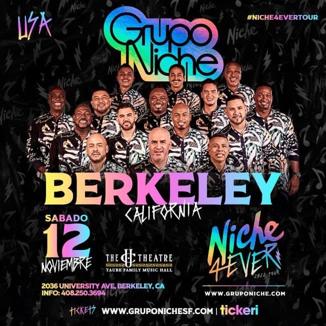 Event - GRUPO NICHE EN CONCIERTO ! BERKELEY CALIFORNIA - Berkeley, California - November 12, 2022 | concert tickets