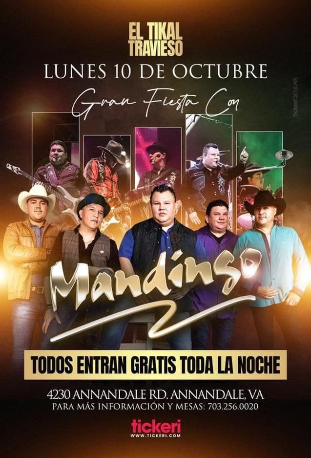 Event - MANDINGO EN CONCIERTO ! ANNANDALE VIRGINIA - Annandale, Virginia - October 10, 2022 | concert tickets