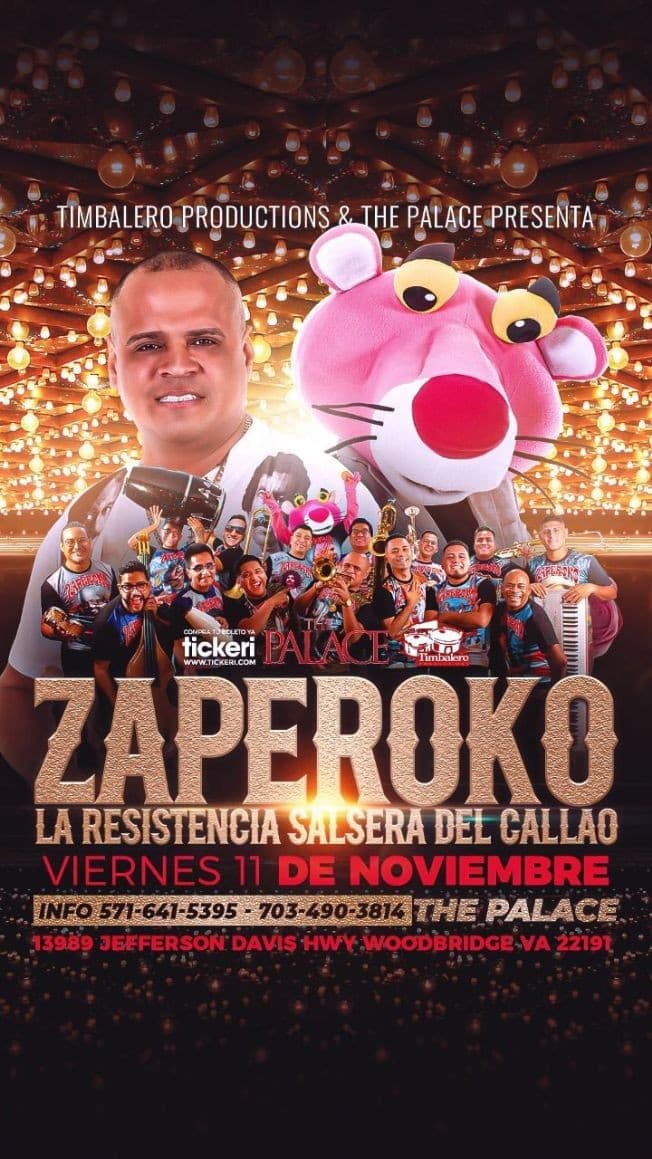 Event - ZAPEROKO LA RESISTENCIA SALSERA DEL CALLAO EN WOODBRIDGE VIRGINIA - Woodbridge, Virginia - 11 de noviembre de 2022 | concert tickets