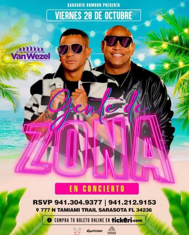 Event - GENTE DE ZONA - Sarasota, Florida - October 28, 2022 | concert tickets