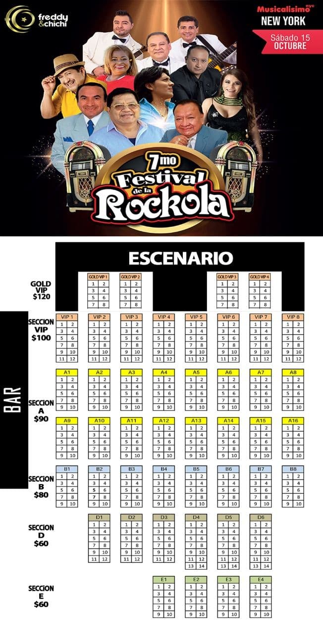 Event - FESTIVAL DE LA ROCKOLA EN NEW YORK 2022 - New York, New York - October 15, 2022 | concert tickets