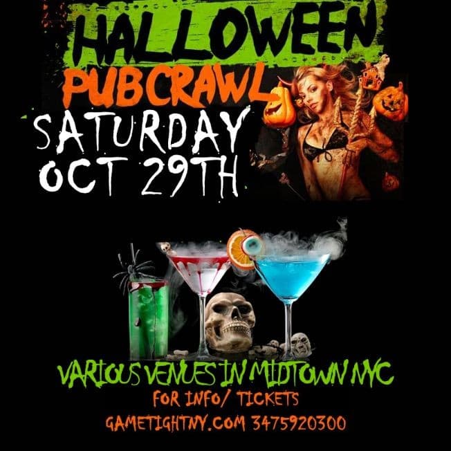 Event - NYC Halloween Pub Crawl 2022 - New York, New York - October 29, 2022 | concert tickets