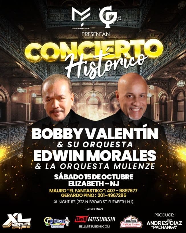 Event - BOBBY VALENTIN & ORQUESTA  MULENZE EN VIVO ! ELIZABETH NEW JERSEY - Elizabeth, New Jersey - October 15, 2022 | concert tickets