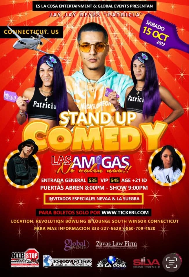 Event - Jay Reyes "Las Amigas No Valen Naa" - South Windsor, Connecticut - October 15, 2022 | concert tickets