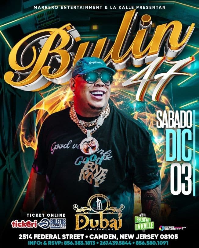 Event - BULIN 47 EN CONCIERTO !  CAMDEN NEW JERSEY - Camden, New Jersey - December 3, 2022 | concert tickets