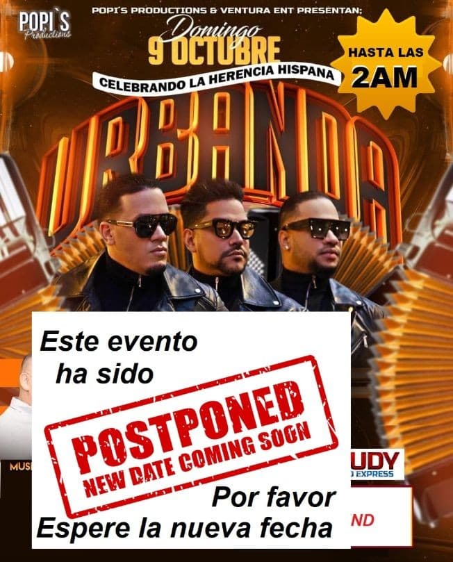 Event - URBANDA en Venus Providence POSPUESTO ! - Providence, Rhode Island - October 9, 2022 | concert tickets
