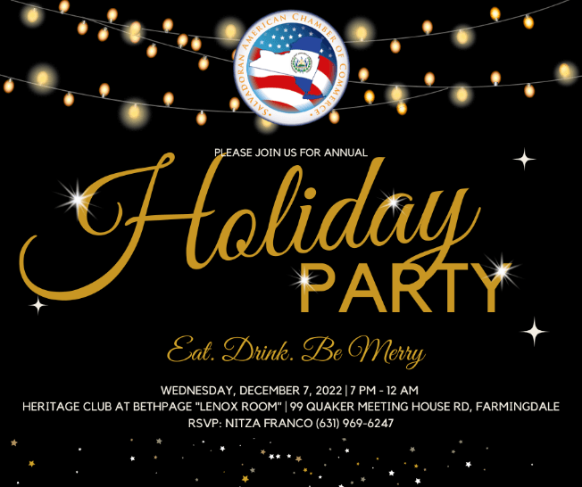 Event - SALVACOM 2022 Holiday Party - Farmingdale, New York - December 7, 2022 | concert tickets