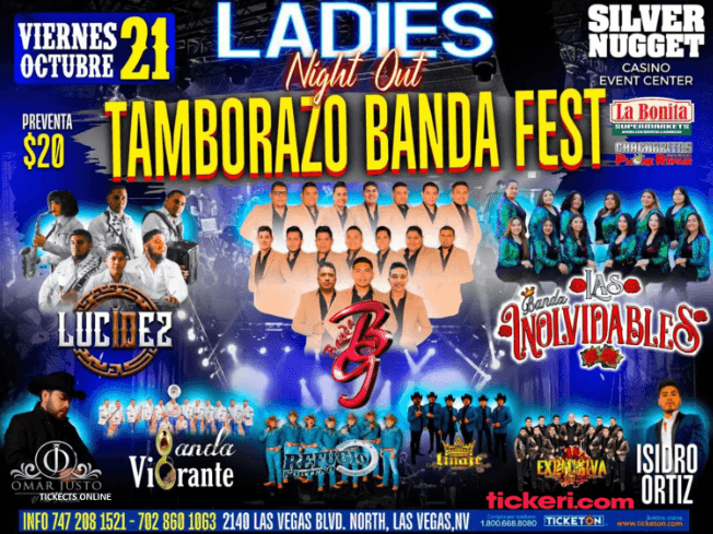 Event - LUCIDEZ , BANDA BG , BANDA LAS INOLVIDABLES EN VIVO ! NORTH LAS VEGAS NEVADA - North Las Vegas, Nevada - 21 de octubre de 2022 | concert tickets