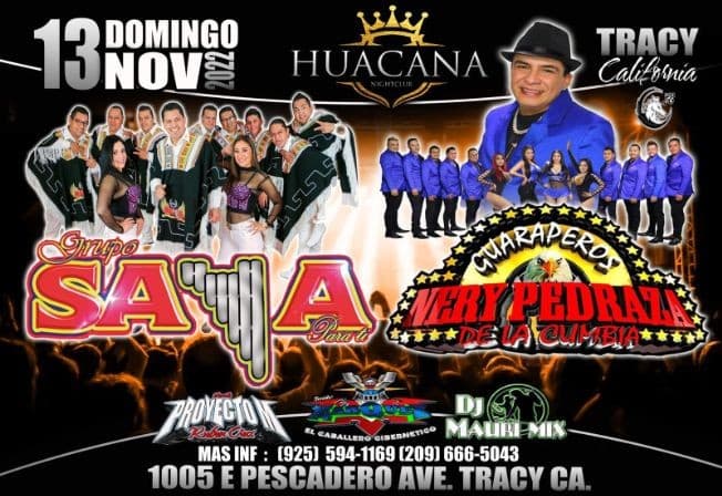 Event - CANCELADO GRUPO SAYA Y NERY PEDRAZA - TRACY CA - Tracy, California - November 13, 2022 | concert tickets